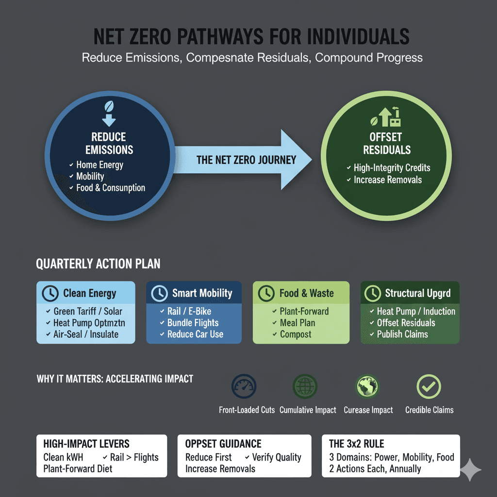 Net Zero Pathways for Individuals