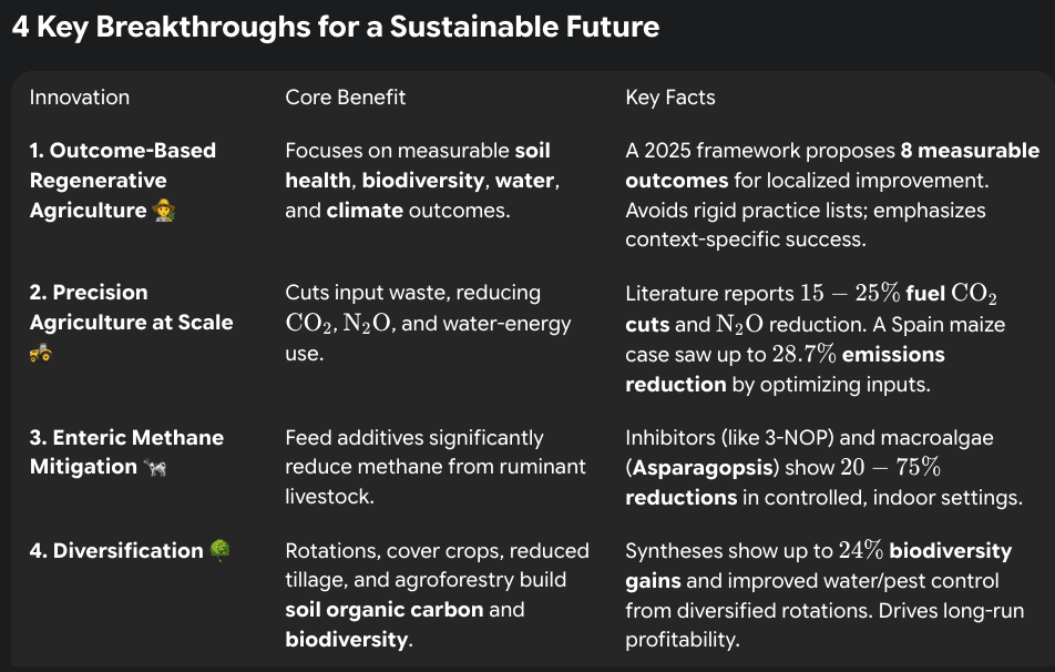 Sustainable Food & Agriculture Innovations